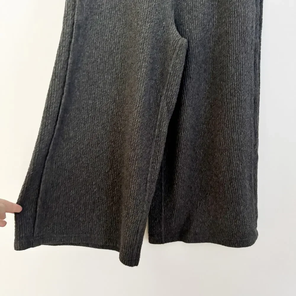 LULULEMON Retreat Yourself Wide Leg Crop Pants Heathered Core Dark Gray 4